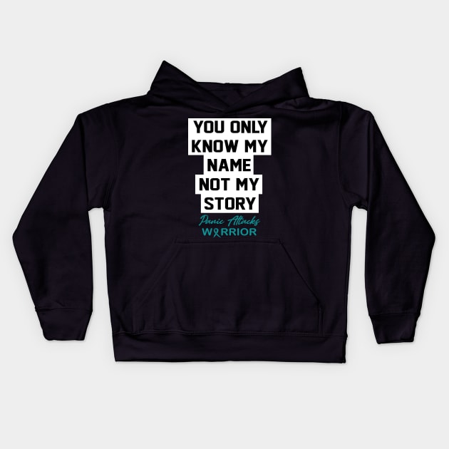 Panic Attacks Awareness You Only Know My Name Kids Hoodie by KHANH HUYEN